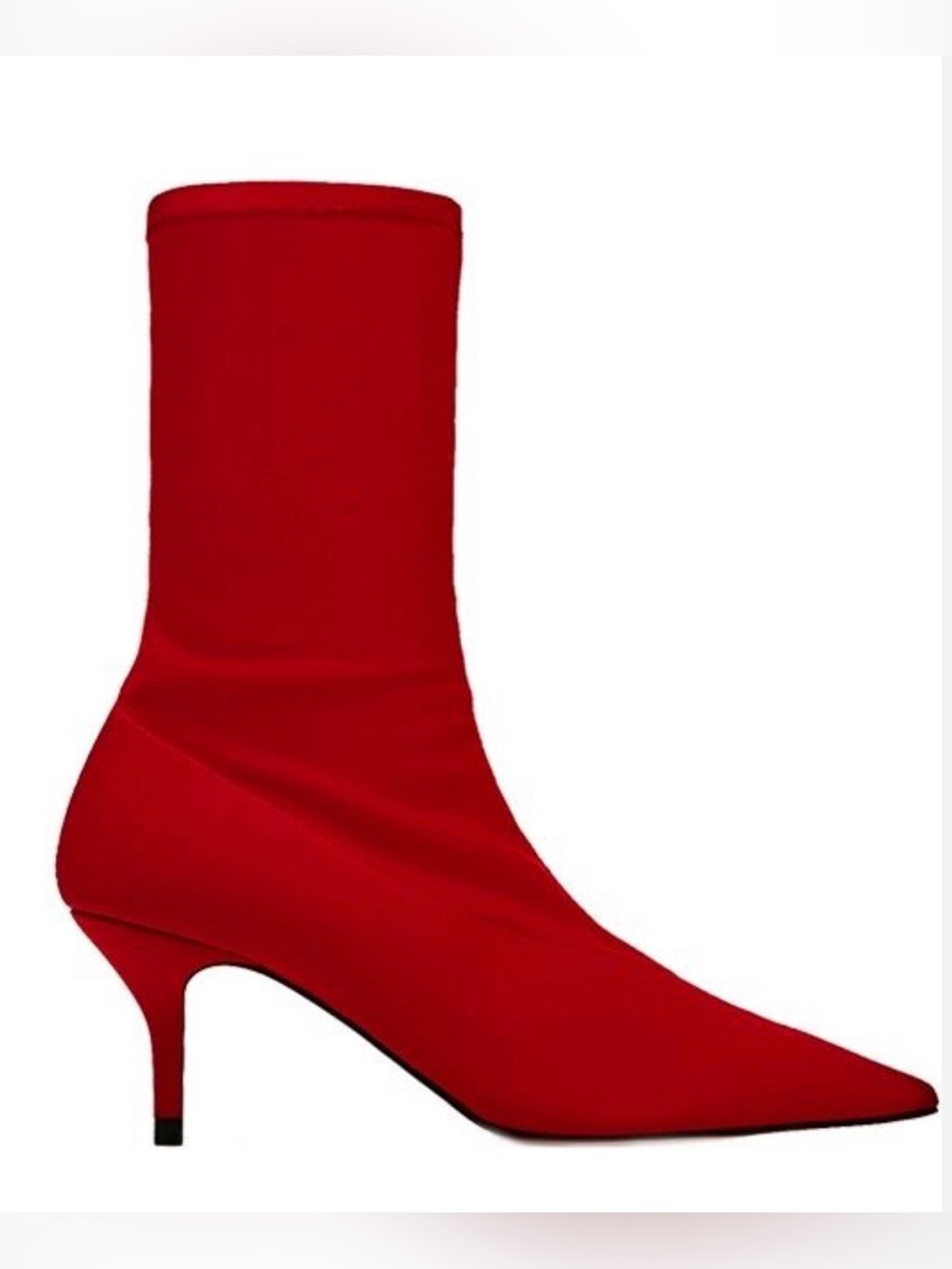 Zara Fabric High Heel Ankle Boots